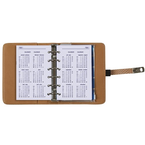 Organizer Kalpa Pocket incl agenda 2023-2024 7dagen/2pagina's slangenprint bruin