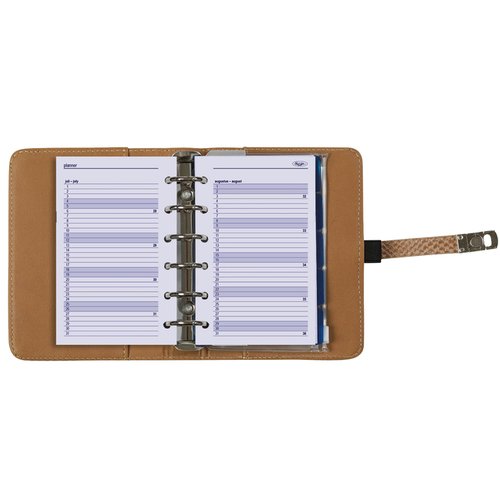 Organizer Kalpa Pocket incl agenda 2023-2024 7dagen/2pagina's slangenprint bruin