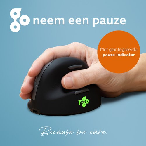 Muis R-Go Tools HE Break groot rechts draadloos zwart