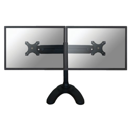 Monitorarm Neomounts D700DD 2x19-30" op voet zwart